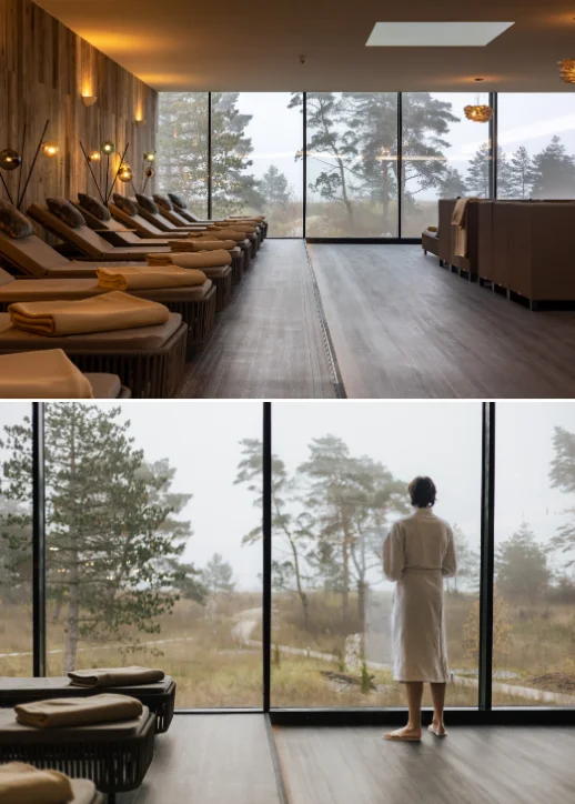 Entspannender Spa-Bereich im Santé Royale Gesundheitsresort Rügen, ideal für Erholung.