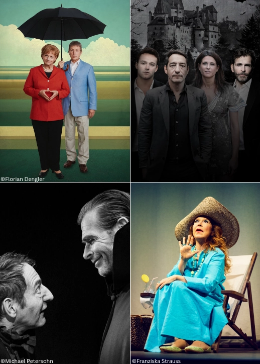 Collage der Bühnenprogramme der Komödie am Kurfürstendamm